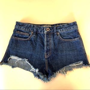 Free People High Waist Frayed Cut Off 26